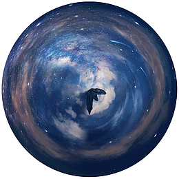 环状星空 镜像夜空