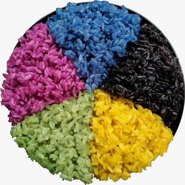 三月三五彩糯米饭