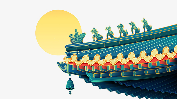 国潮国风建筑素材_国潮国风建筑图片元素-觅元素