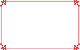 红色小鸟书签边框