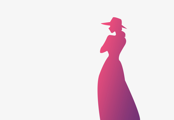 长裙 少女 女生 背影素材免费下载_觅元素