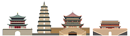 西安城市剪影