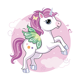 可爱卡通彩色独角兽