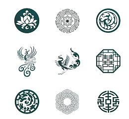 古风元素图章