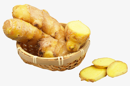 绒布材质宽发卡png生姜简图png姜黄色短裙png白色碗的姜汤png生姜背景