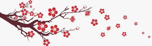 矢量梅花png素材免费下载_觅元素