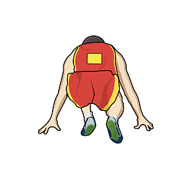 田径跑步运动员