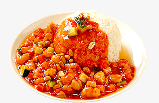 宫爆鸡丁盖浇饭