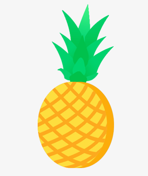 菠萝矢量手绘