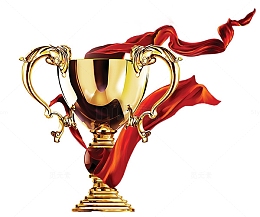 一个金灿灿的大奖杯