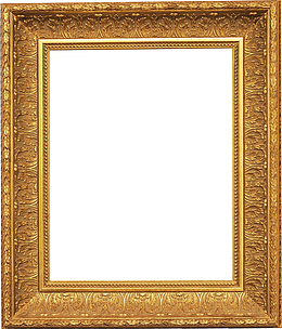 金色鎏金画框素材高清