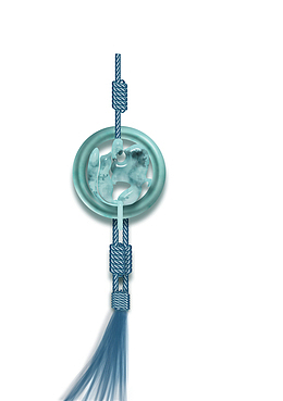 花语水绿色玉佩