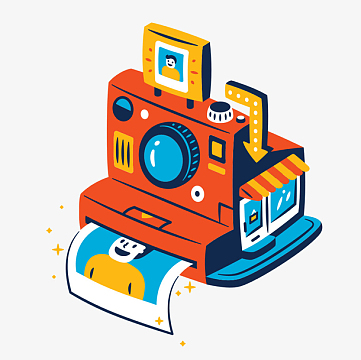 矢量图的卡通相机