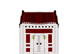仿古建筑小房子