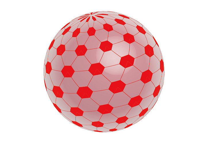 科技感 矢量球体 足球