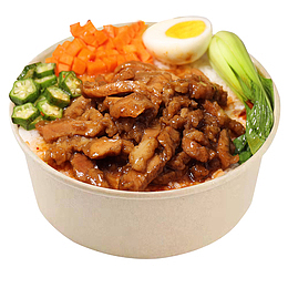 酱汁叉烧肉外卖饭