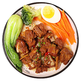 酱香排骨套餐饭