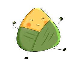 五月端午节手绘动漫卡通可爱粽子