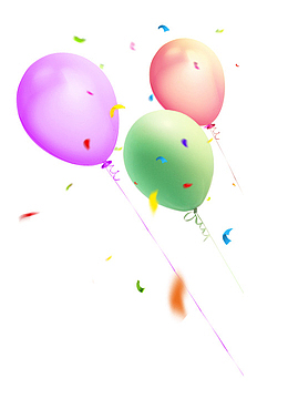 随风飘扬的气球