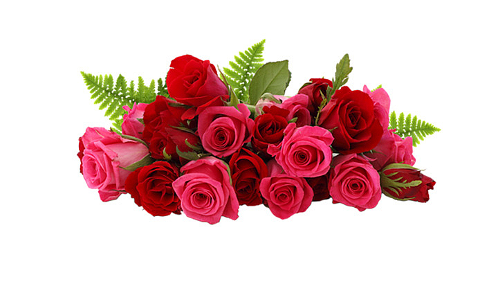 红色玫瑰花束装饰