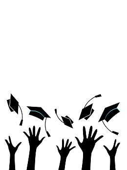 简约毕业季学生博士帽