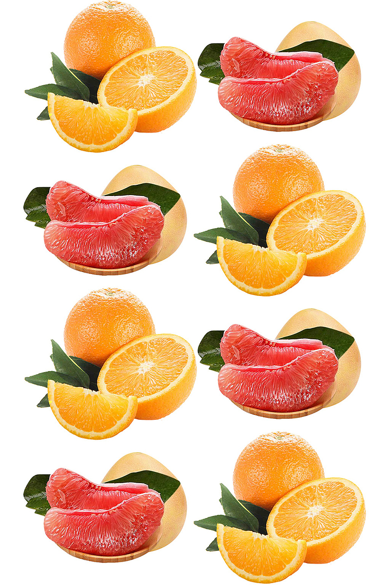矢量图红色柚子