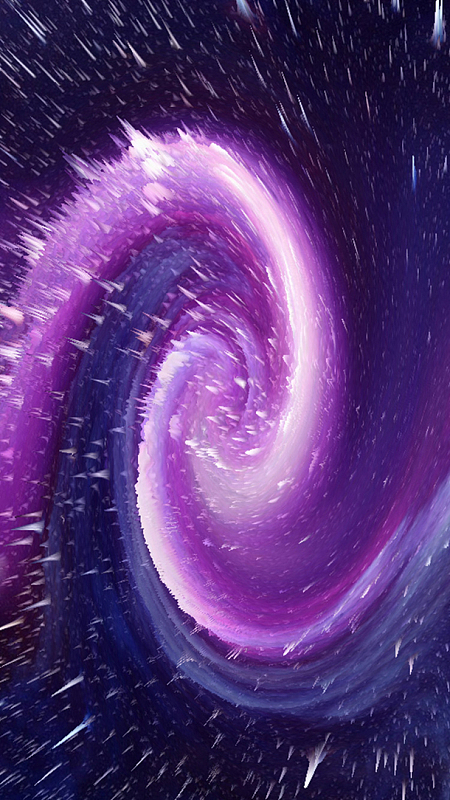 炫酷旋涡星空海报