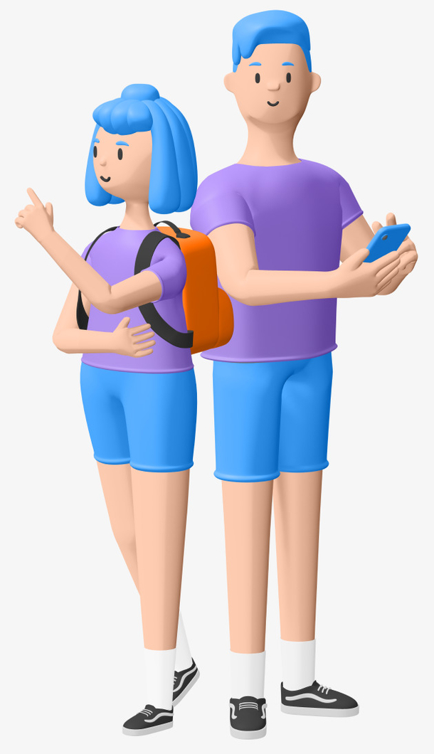 3d多人物场景 2素材免费下载_觅元素