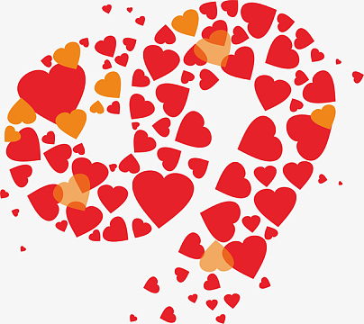 爱心图案心形装饰