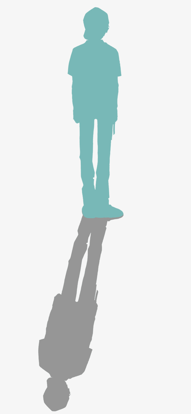 人物 剪影 背影 影子