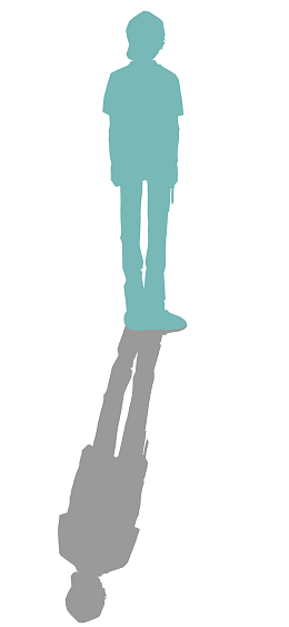 人物 剪影 背影 影子