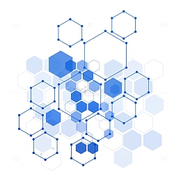 科技六角形边框矢量图形