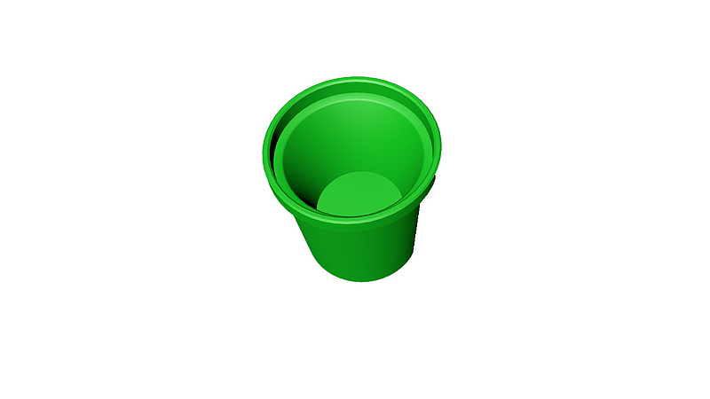 绿色环保的垃圾桶