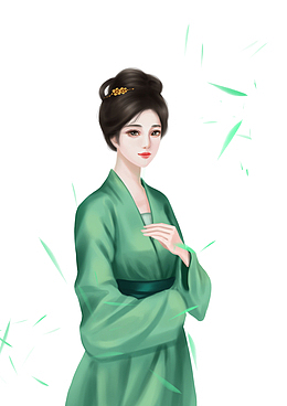 绿色古装美女