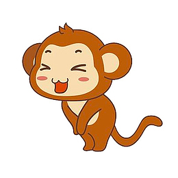 害羞的小猴子