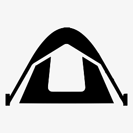 帐篷 露营 野营 剪影