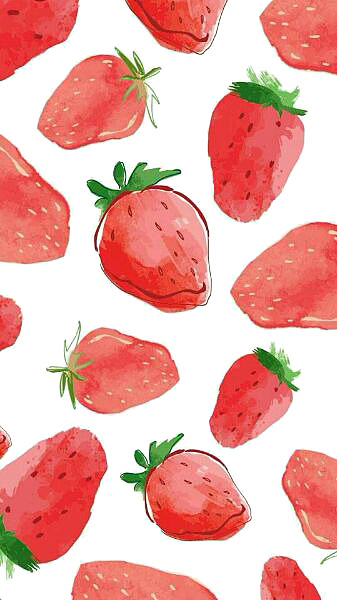 草莓 草莓背景 水彩草莓