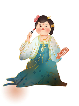 国潮风 唐朝仕女 国风