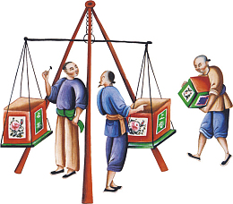 手绘 民间茶叶 国潮风
