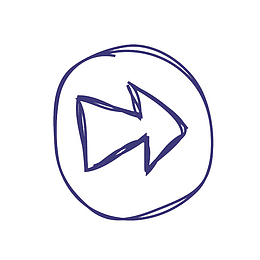 可爱手绘矢量箭头