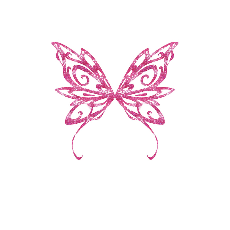 粉色蝴蝶装饰元素