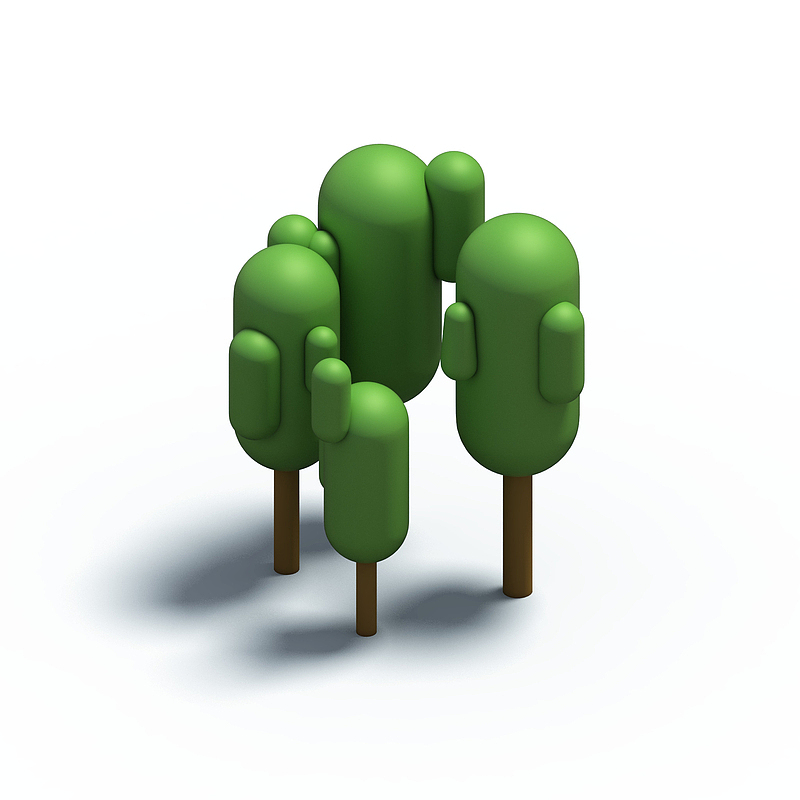 C4D树木与植物