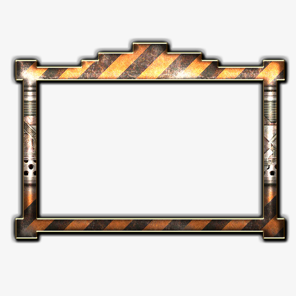 游戏边框 质感边框 细节 条纹