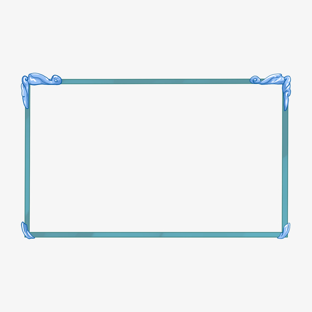 游戏边框 装饰 细节 质感 蓝色素材免费下载_觅元素