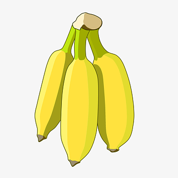 小米蕉香蕉卡通手绘免抠元素
