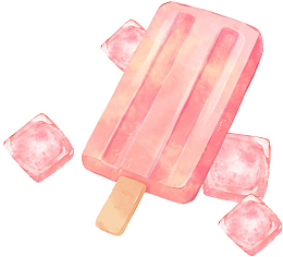 手绘卡通夏天冰棍雪糕