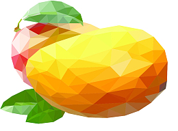 芒果矢量晶格马赛克