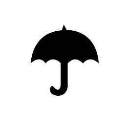 雨伞  元素  图标  黑色