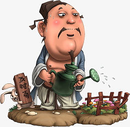 创意卡通水浒人物宋江