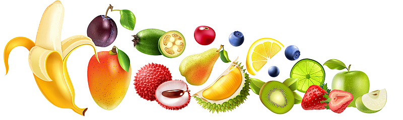 十多种新鲜水果